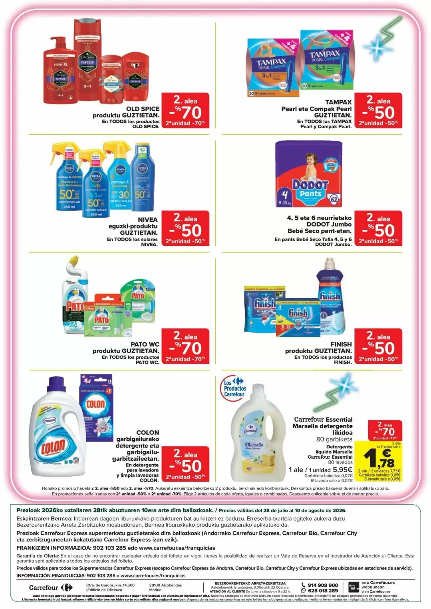 Folleto promocional de Carrefour válido desde el 28/07/2026 - Página 4.