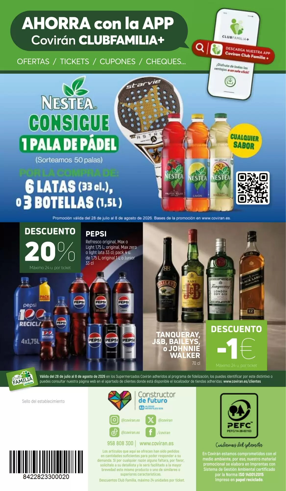 Folleto promocional de Coviran válido desde el 28/07/2026 - Página 20.