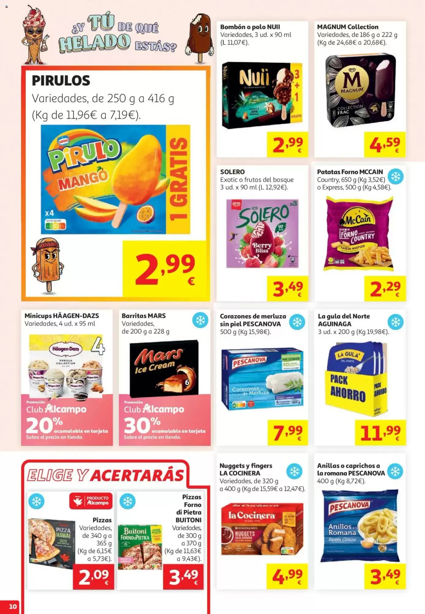 Folleto promocional de Alcampo válido desde el 29/07/2026 - Página 10.