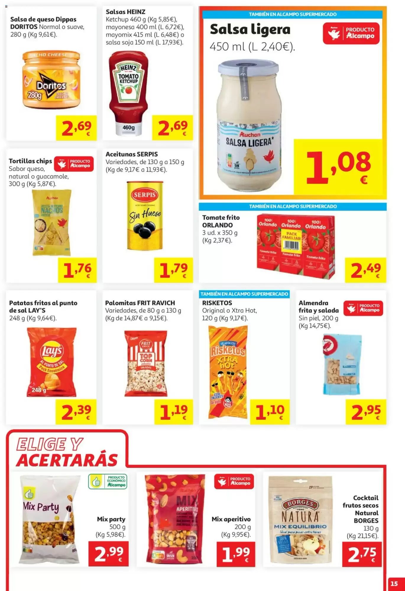Folleto promocional de Alcampo válido desde el 29/07/2026 - Página 15.