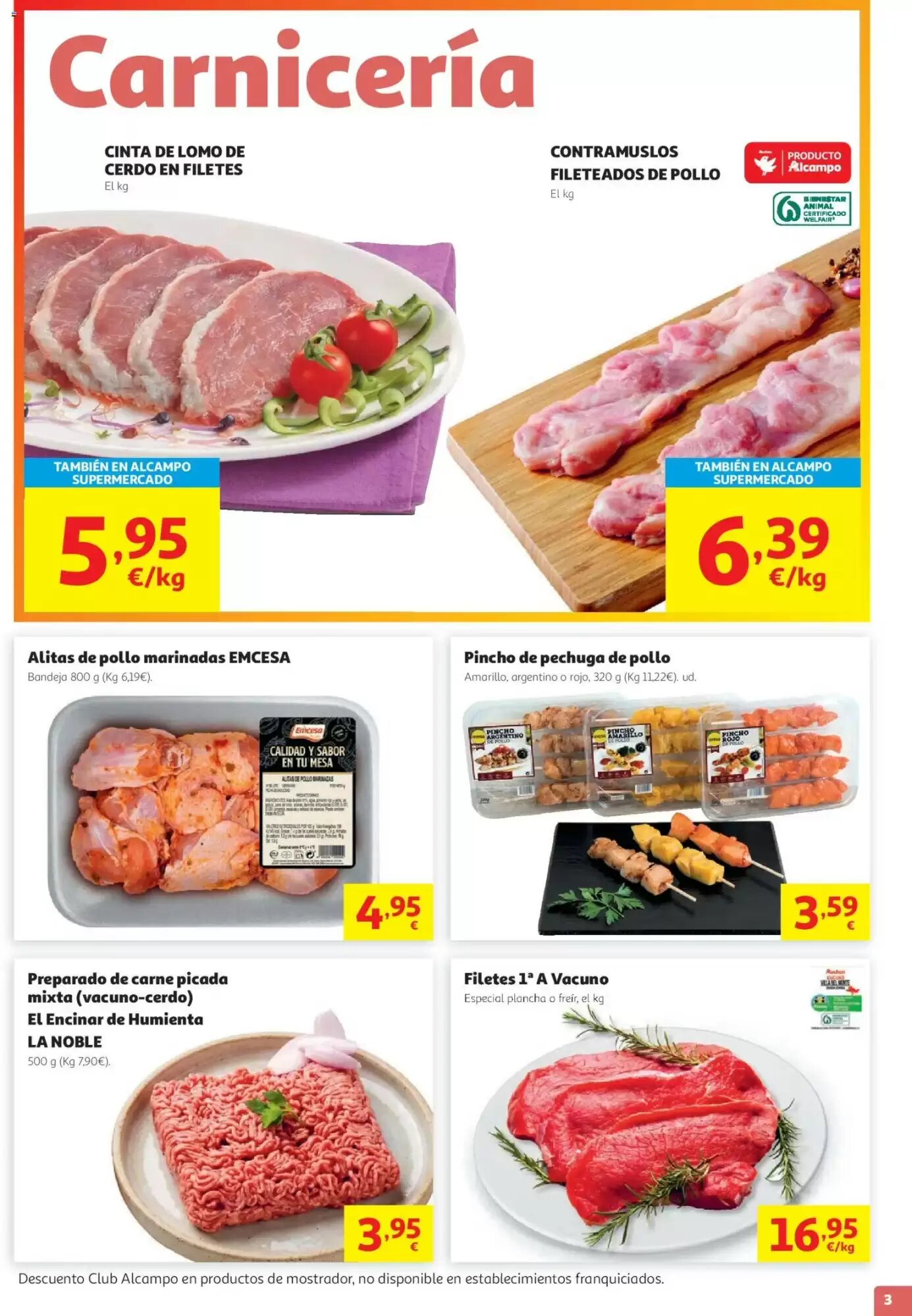 Folleto promocional de Alcampo válido desde el 29/07/2026 - Página 3.