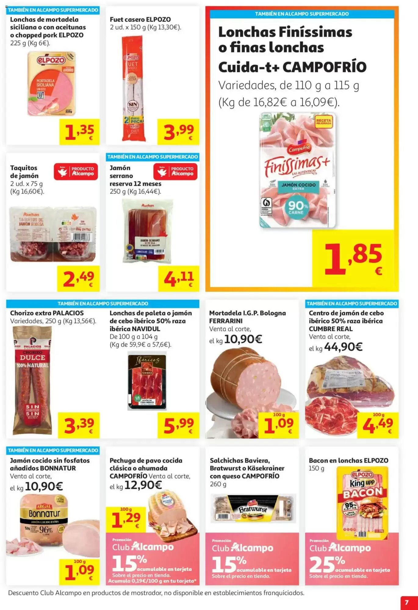 Folleto promocional de Alcampo válido desde el 29/07/2026 - Página 7.