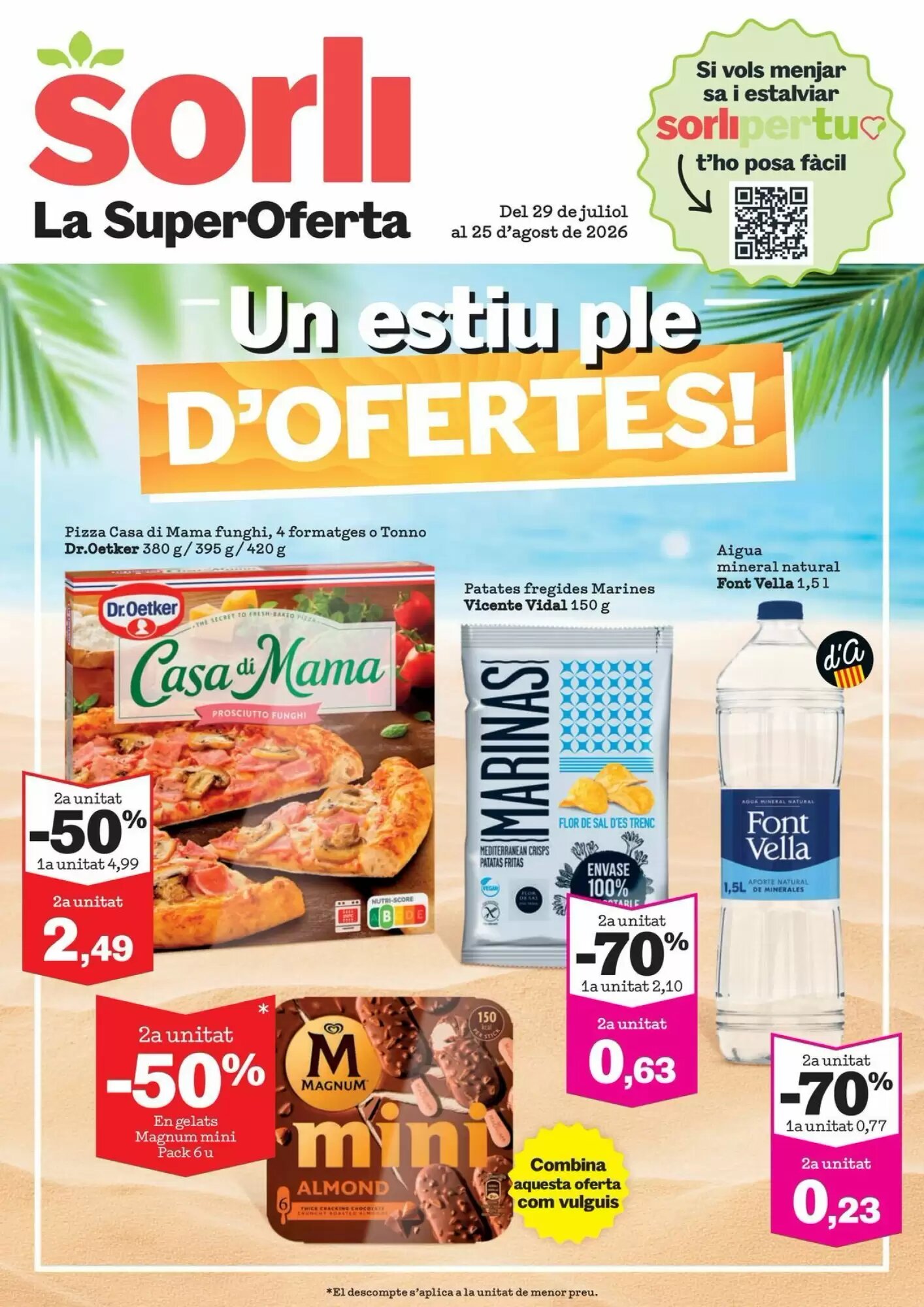Folleto promocional de Sorli válido desde el 29/07/2026 - Página 1.