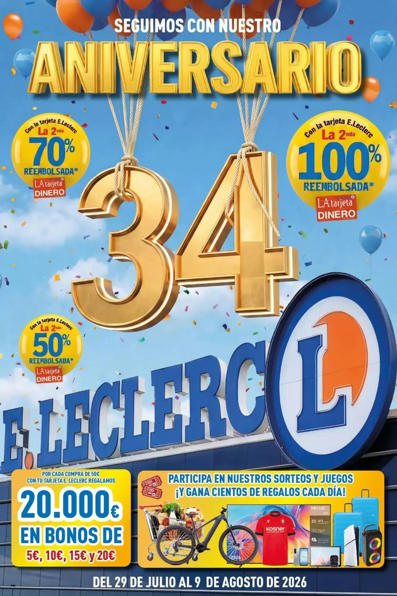 Folleto promocional de E.Leclerc válido desde el 29/07/2026 - Página 1.