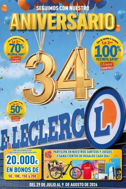 Folleto promocional de E.Leclerc válido desde el 29/07/2026
