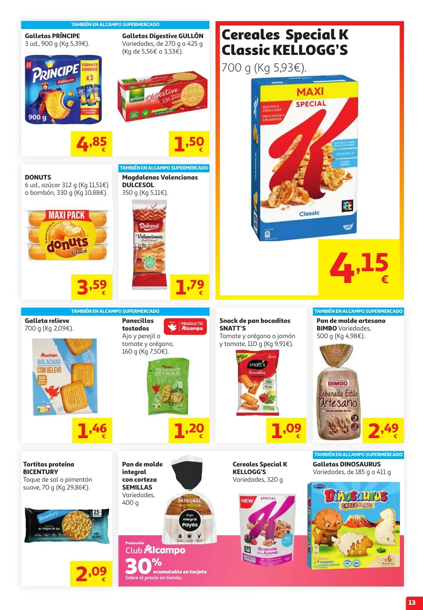 Folleto promocional de Alcampo válido desde el 30/07/2026 - Página 13.