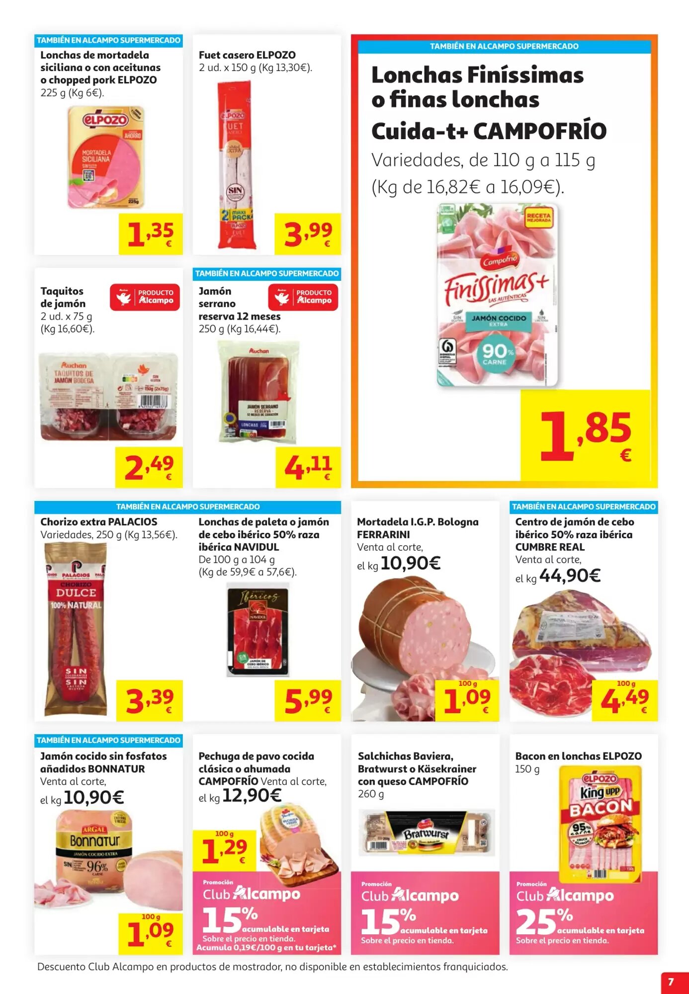 Folleto promocional de Alcampo válido desde el 30/07/2026 - Página 7.