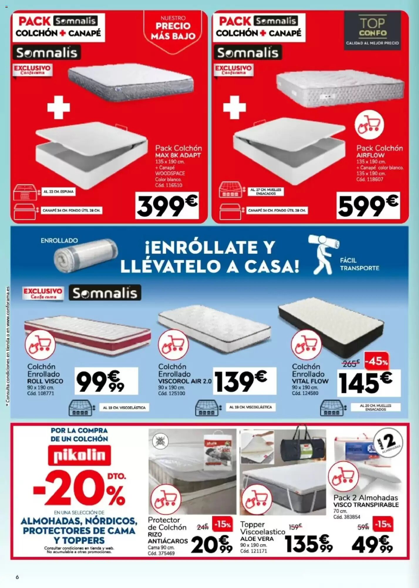 Folleto promocional de Conforama válido desde el 30/07/2026 - Página 6.