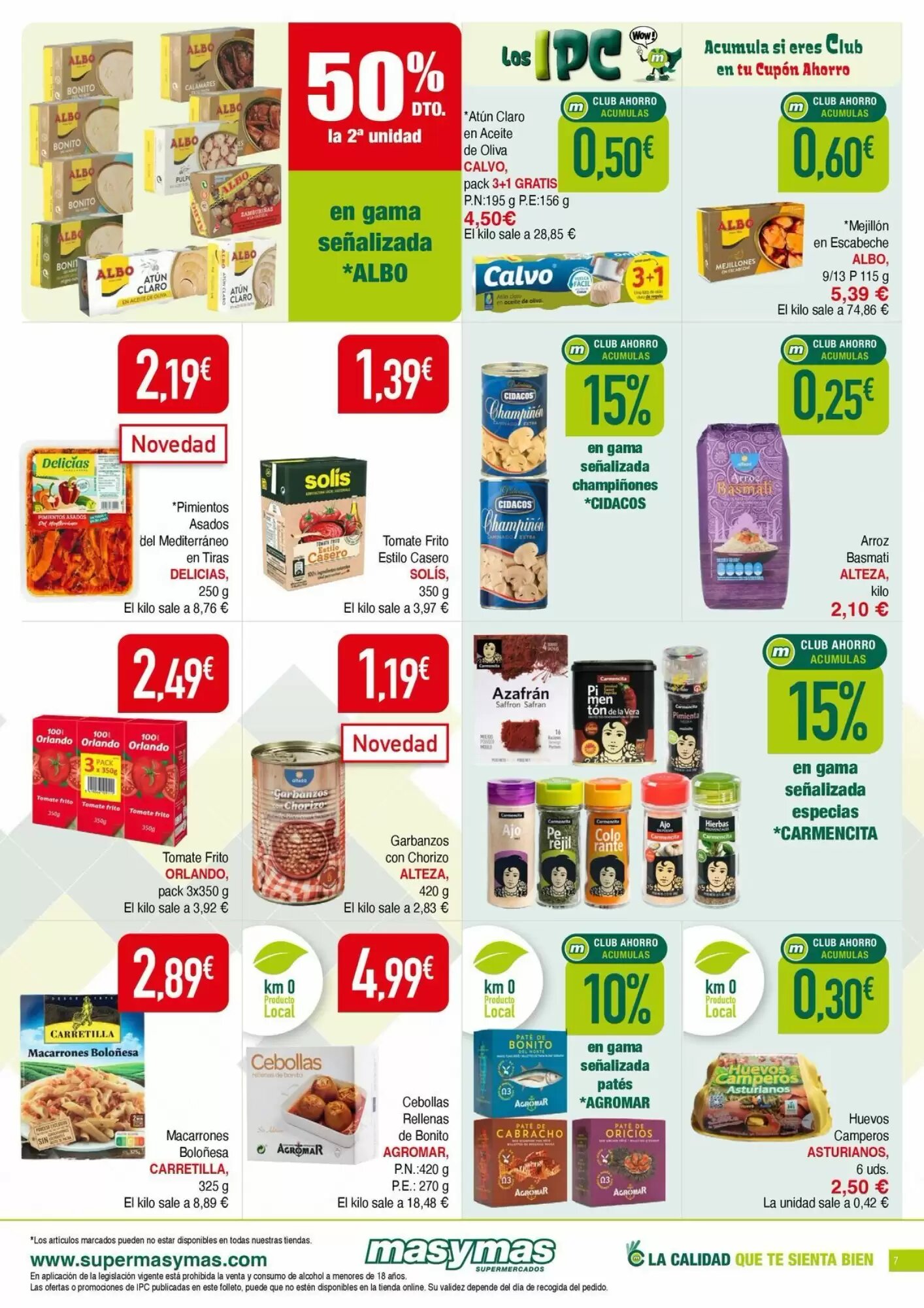 Folleto promocional de Masymas válido desde el 30/07/2026 - Página 7.