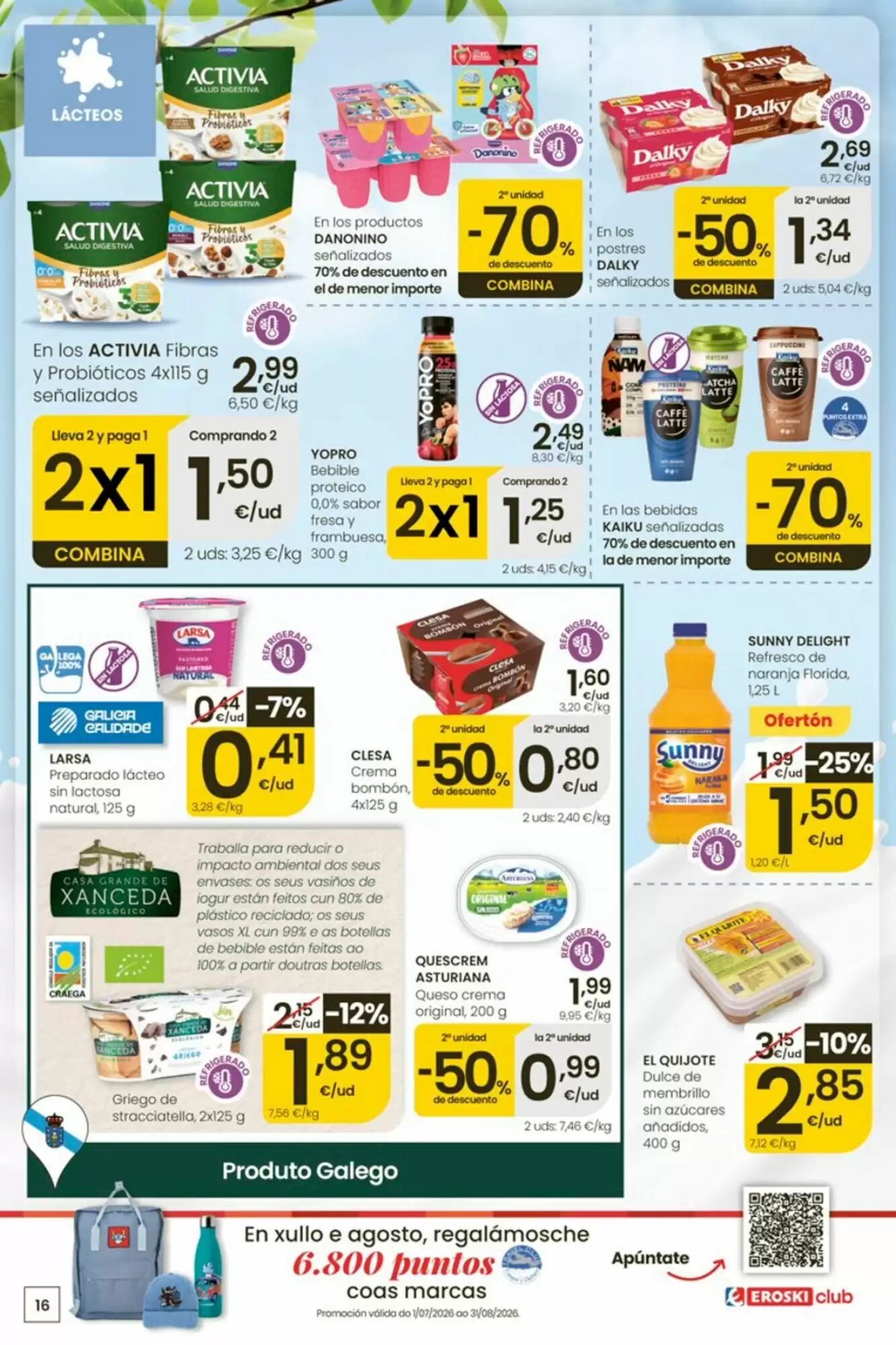 Folleto promocional de Eroski válido desde el 30/07/2026 - Página 16.