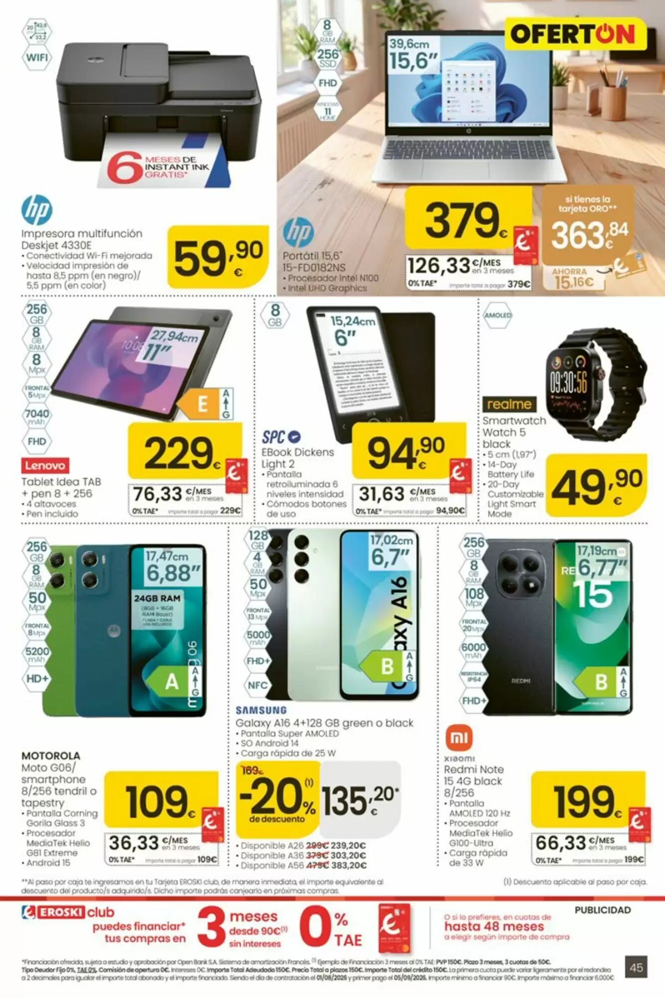Folleto promocional de Eroski válido desde el 30/07/2026 - Página 45.