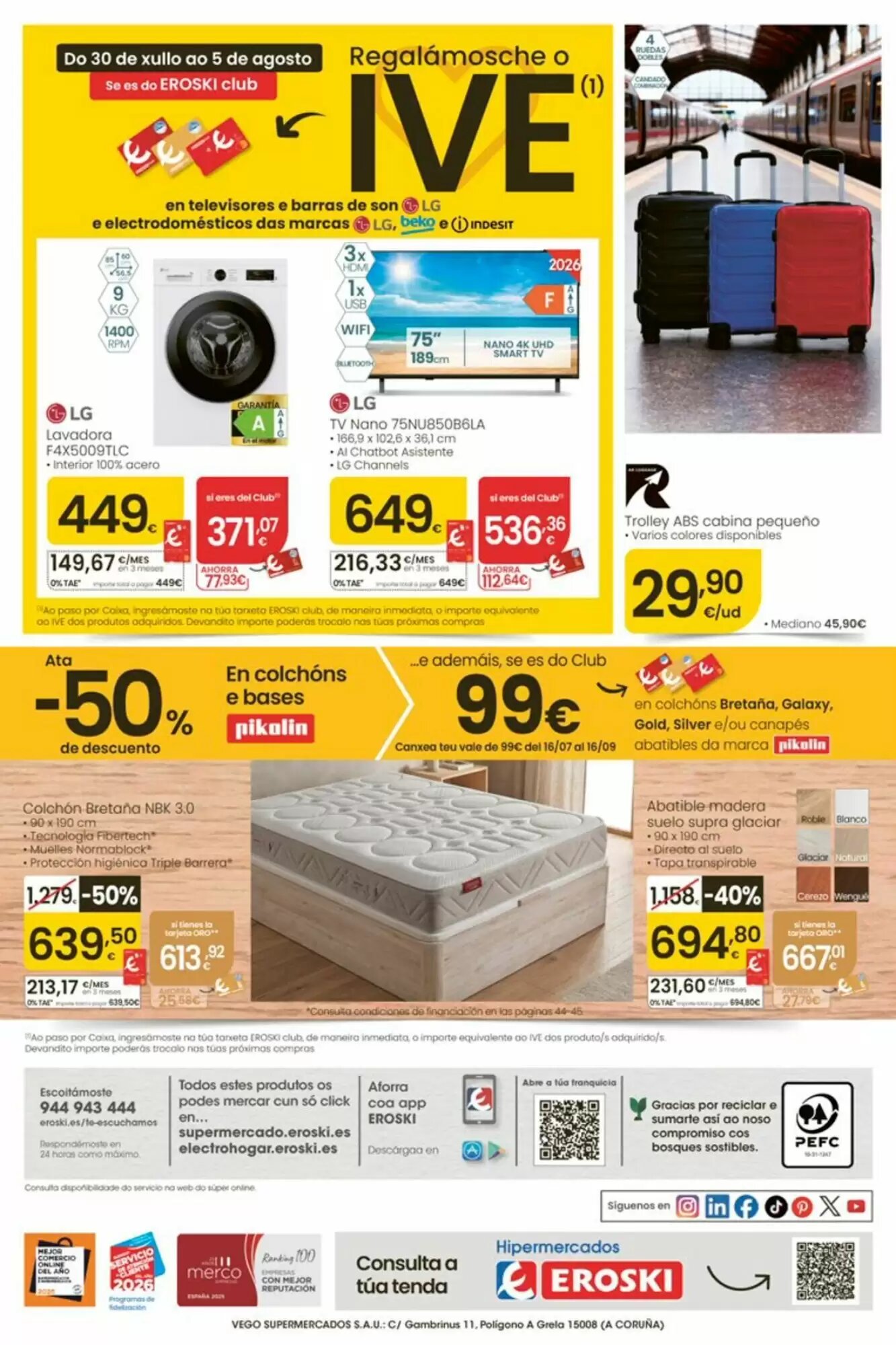 Folleto promocional de Eroski válido desde el 30/07/2026 - Página 48.