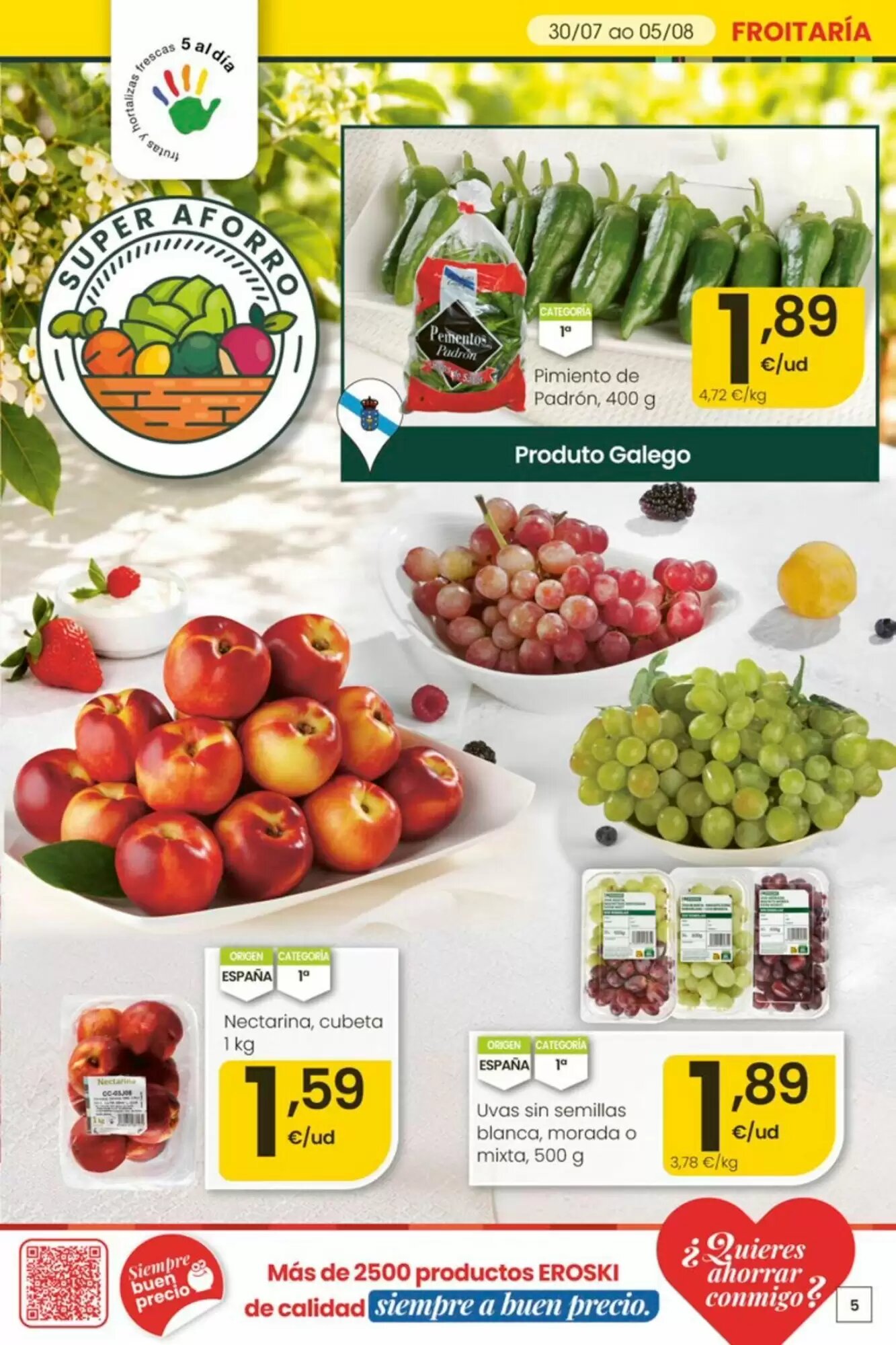 Folleto promocional de Eroski válido desde el 30/07/2026 - Página 5.