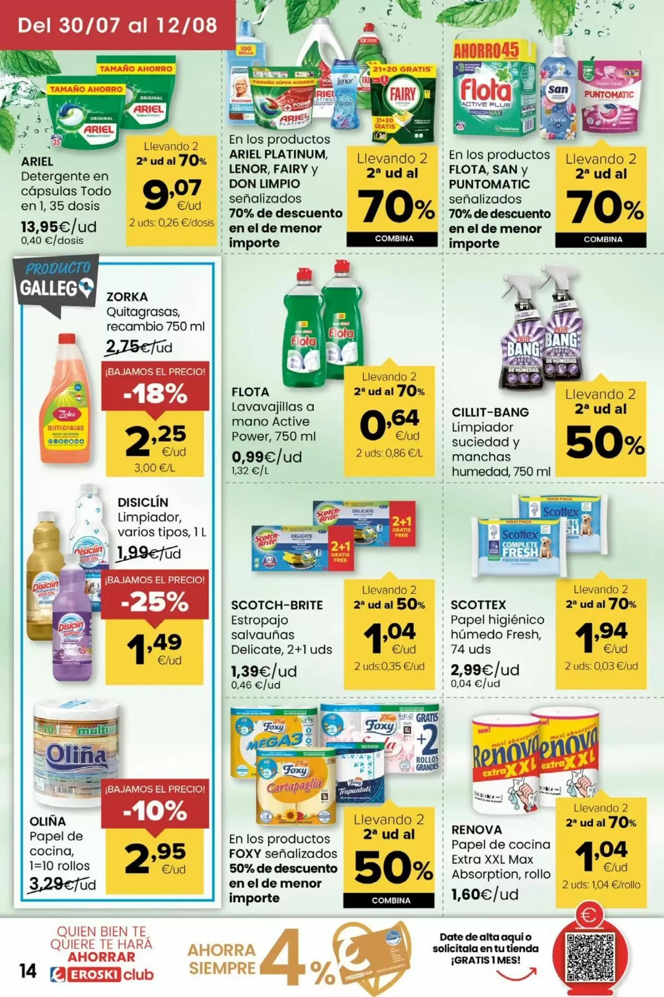 Folleto promocional de Autoservicios Familia válido desde el 30/07/2026 - Página 14.