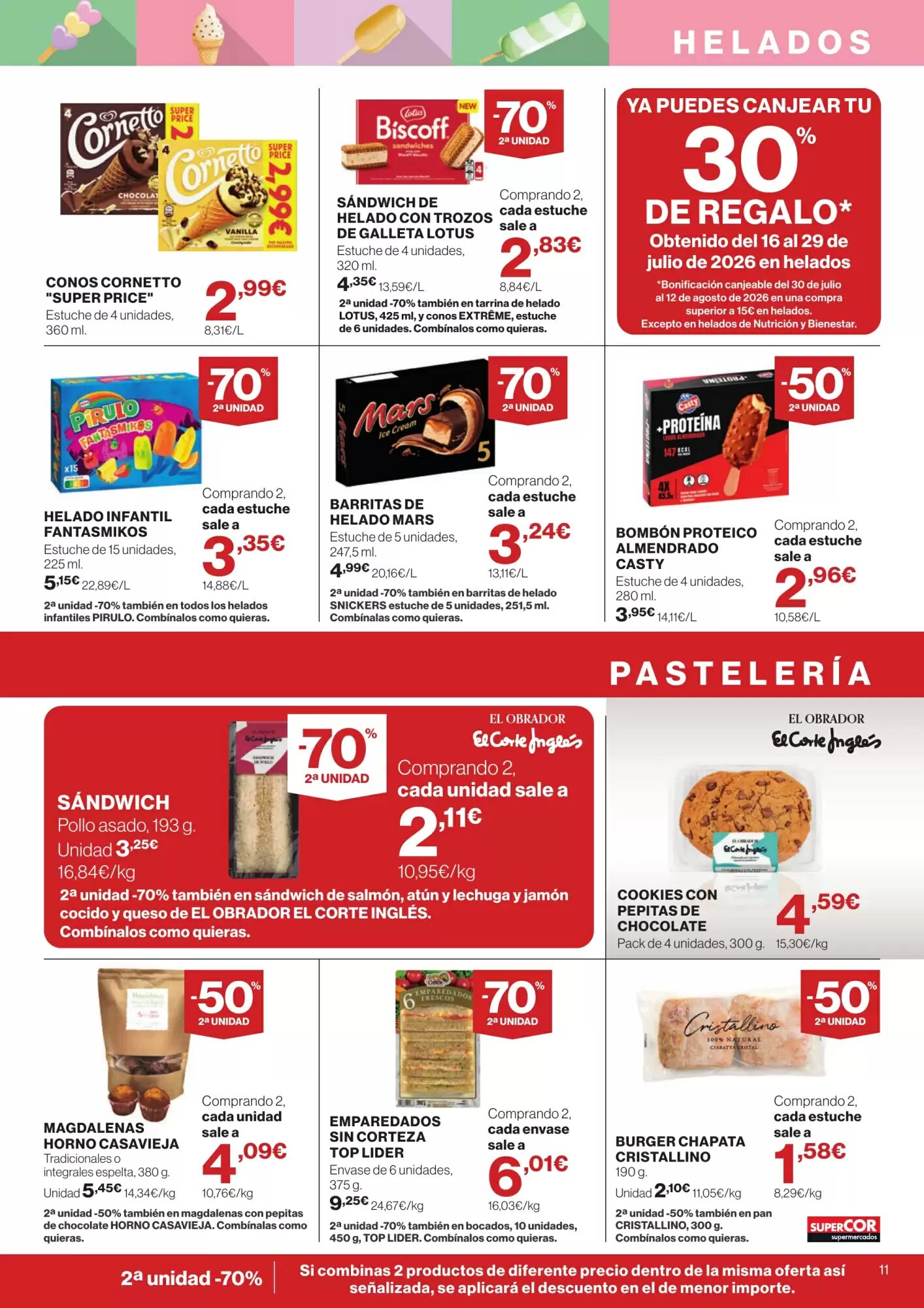 Folleto promocional de Supercor válido desde el 30/07/2026 - Página 11.