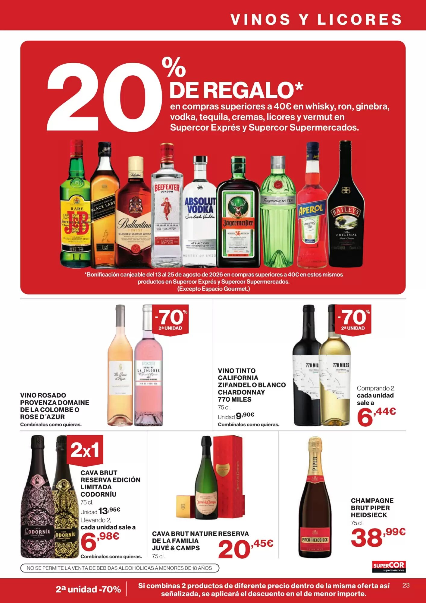 Folleto promocional de Supercor válido desde el 30/07/2026 - Página 23.