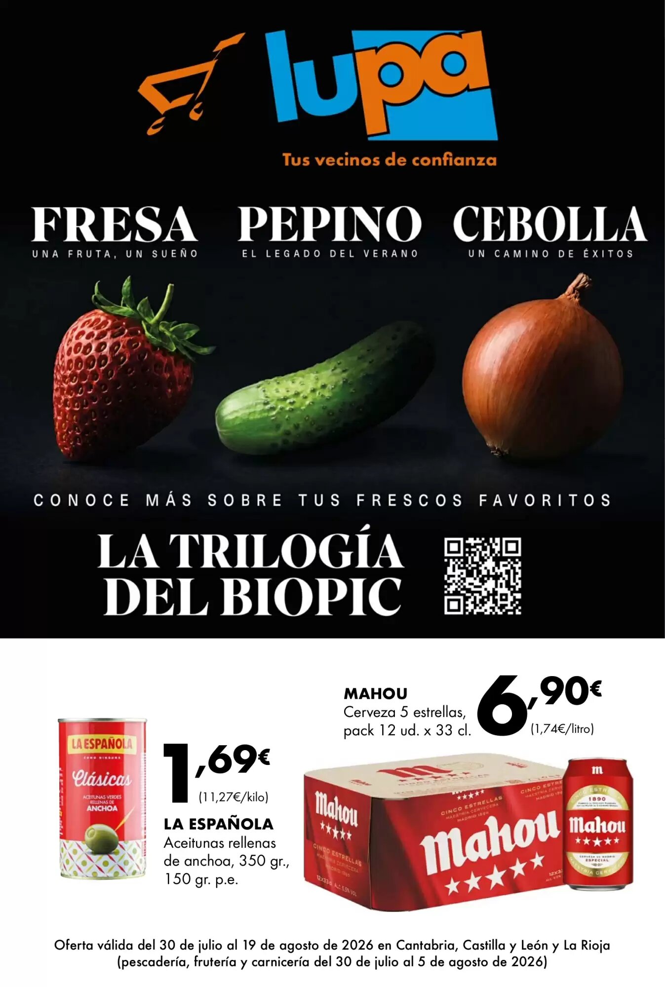 Folleto promocional de Lupa válido desde el 30/07/2026 - Página 1.