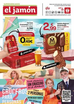 Folleto promocional de Supermercados El Jamón válido desde el 30/07/2026