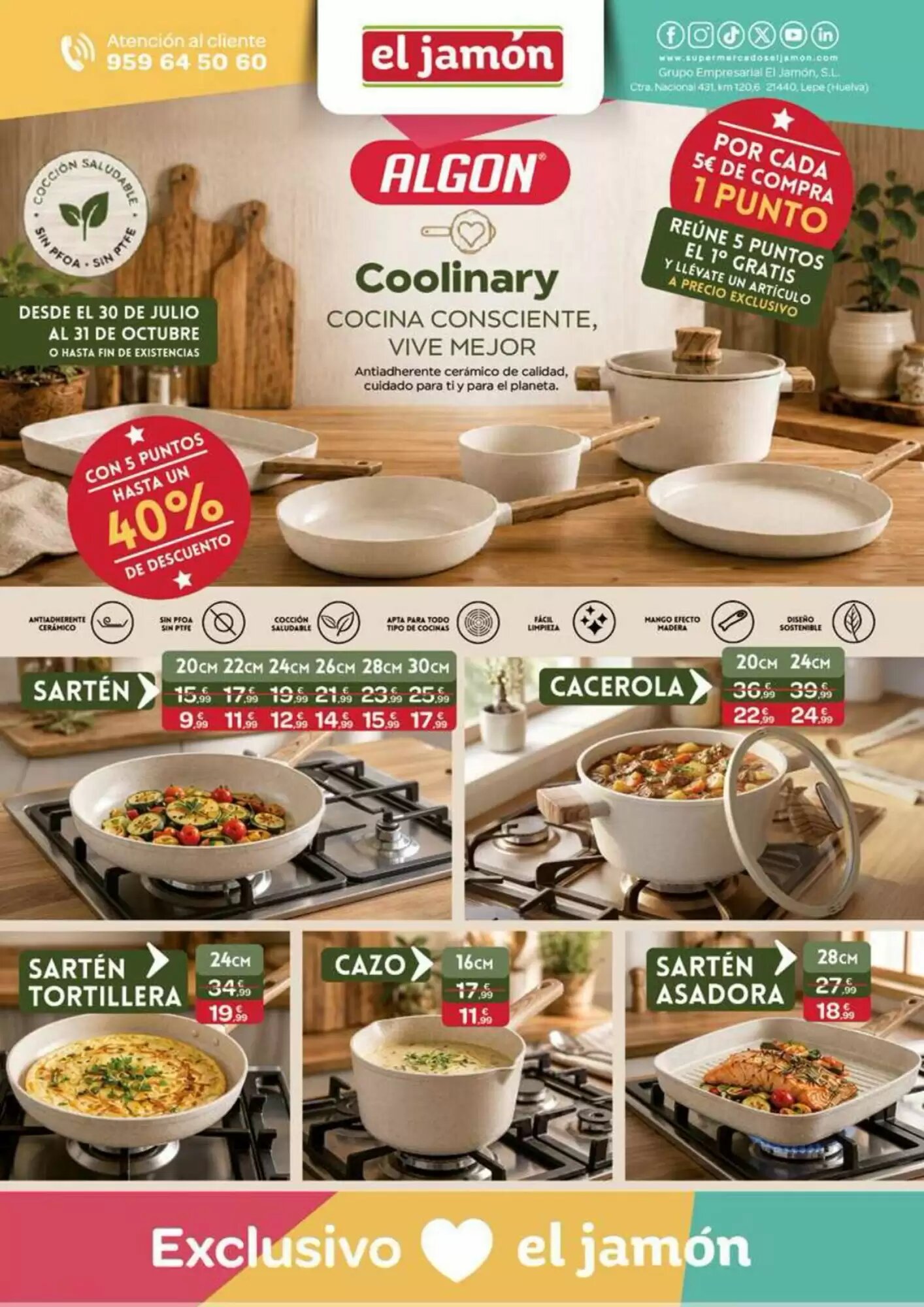 Folleto promocional de Supermercados El Jamón válido desde el 30/07/2026 - Página 40.