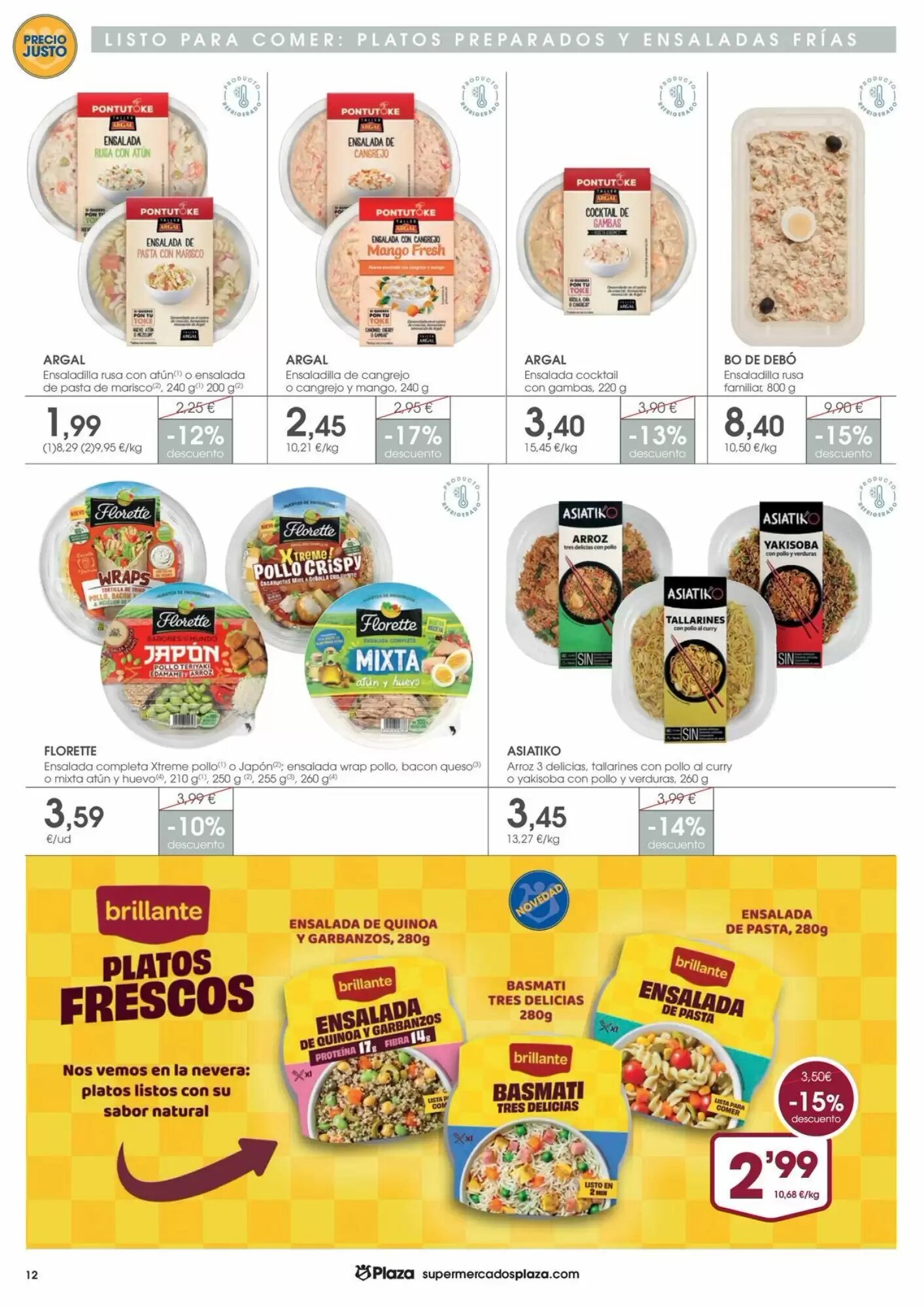 Folleto promocional de Supermercados Plaza válido desde el 30/07/2026 - Página 12.
