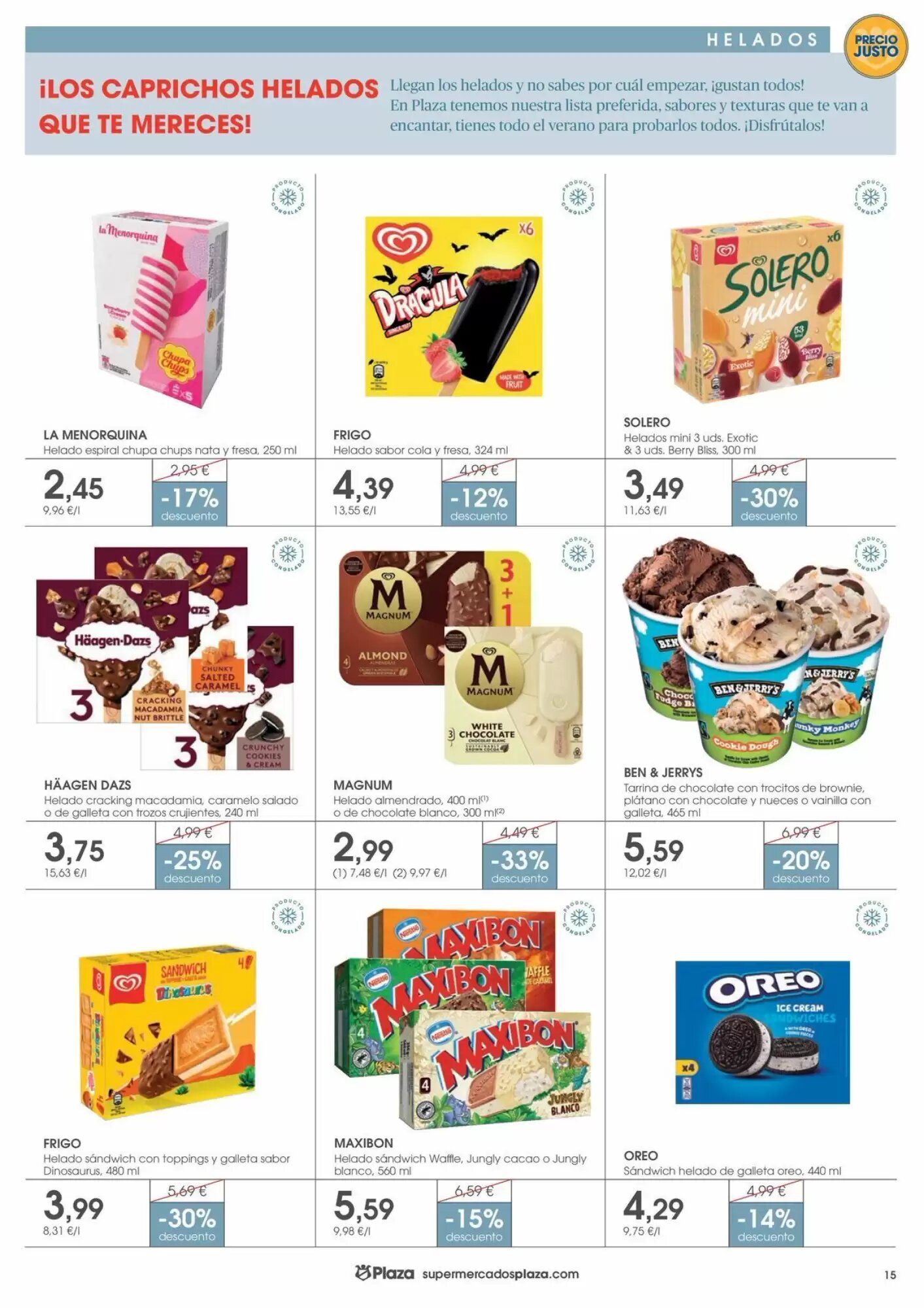 Folleto promocional de Supermercados Plaza válido desde el 30/07/2026 - Página 15.