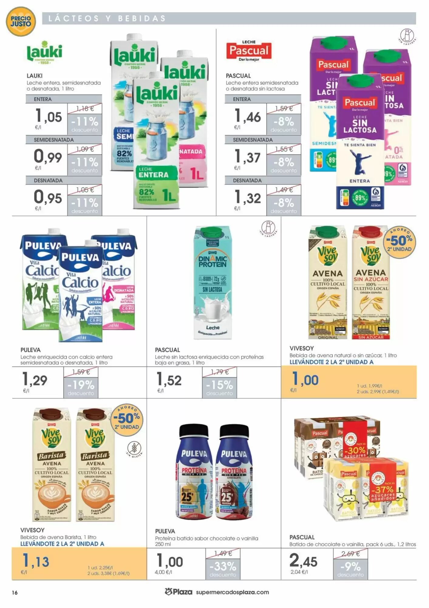 Folleto promocional de Supermercados Plaza válido desde el 30/07/2026 - Página 16.
