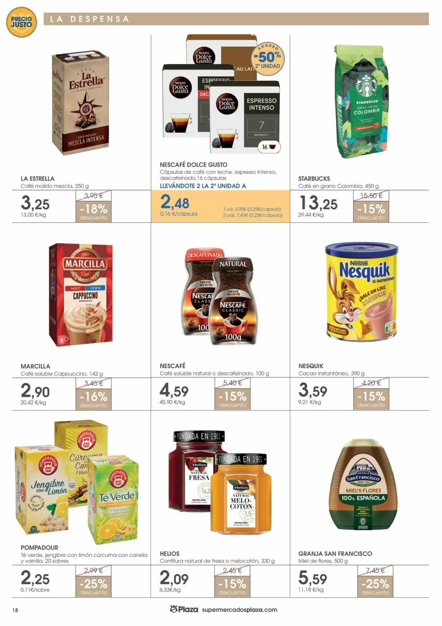 Folleto promocional de Supermercados Plaza válido desde el 30/07/2026 - Página 18.