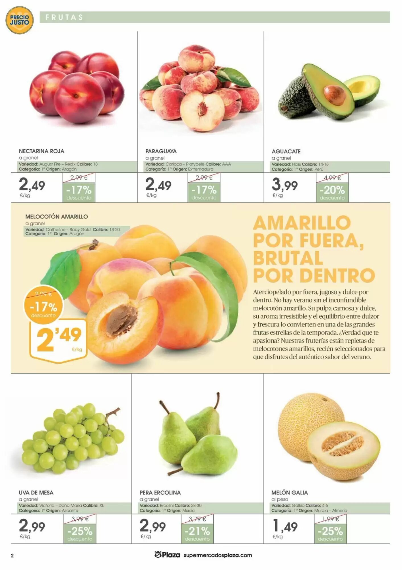 Folleto promocional de Supermercados Plaza válido desde el 30/07/2026 - Página 2.