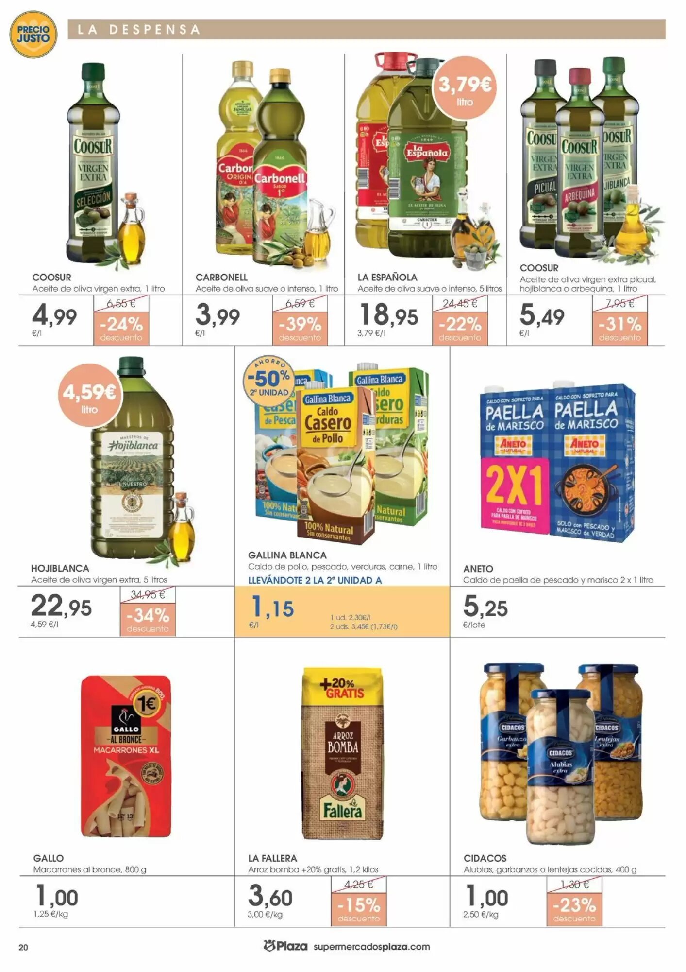 Folleto promocional de Supermercados Plaza válido desde el 30/07/2026 - Página 20.