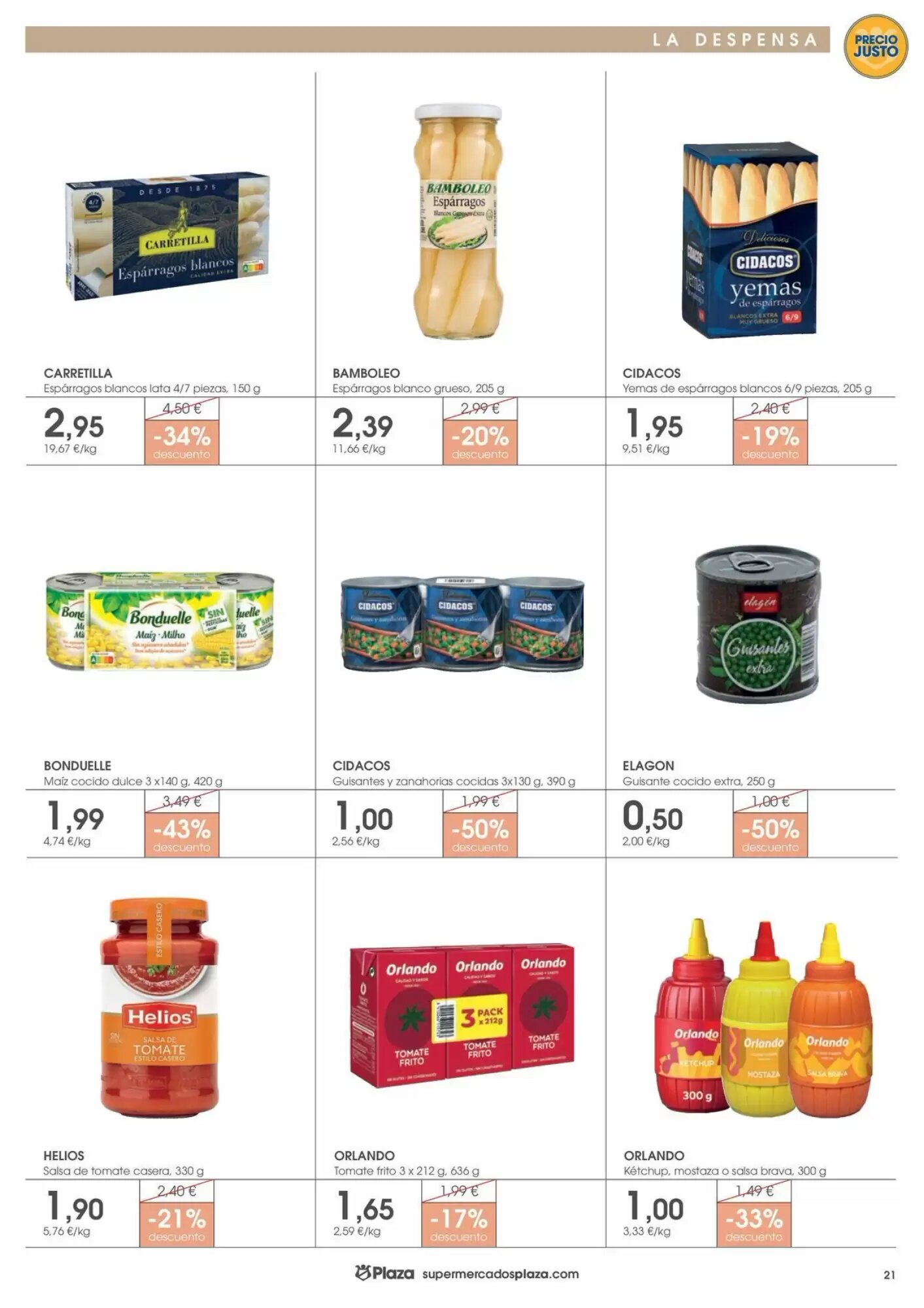 Folleto promocional de Supermercados Plaza válido desde el 30/07/2026 - Página 21.