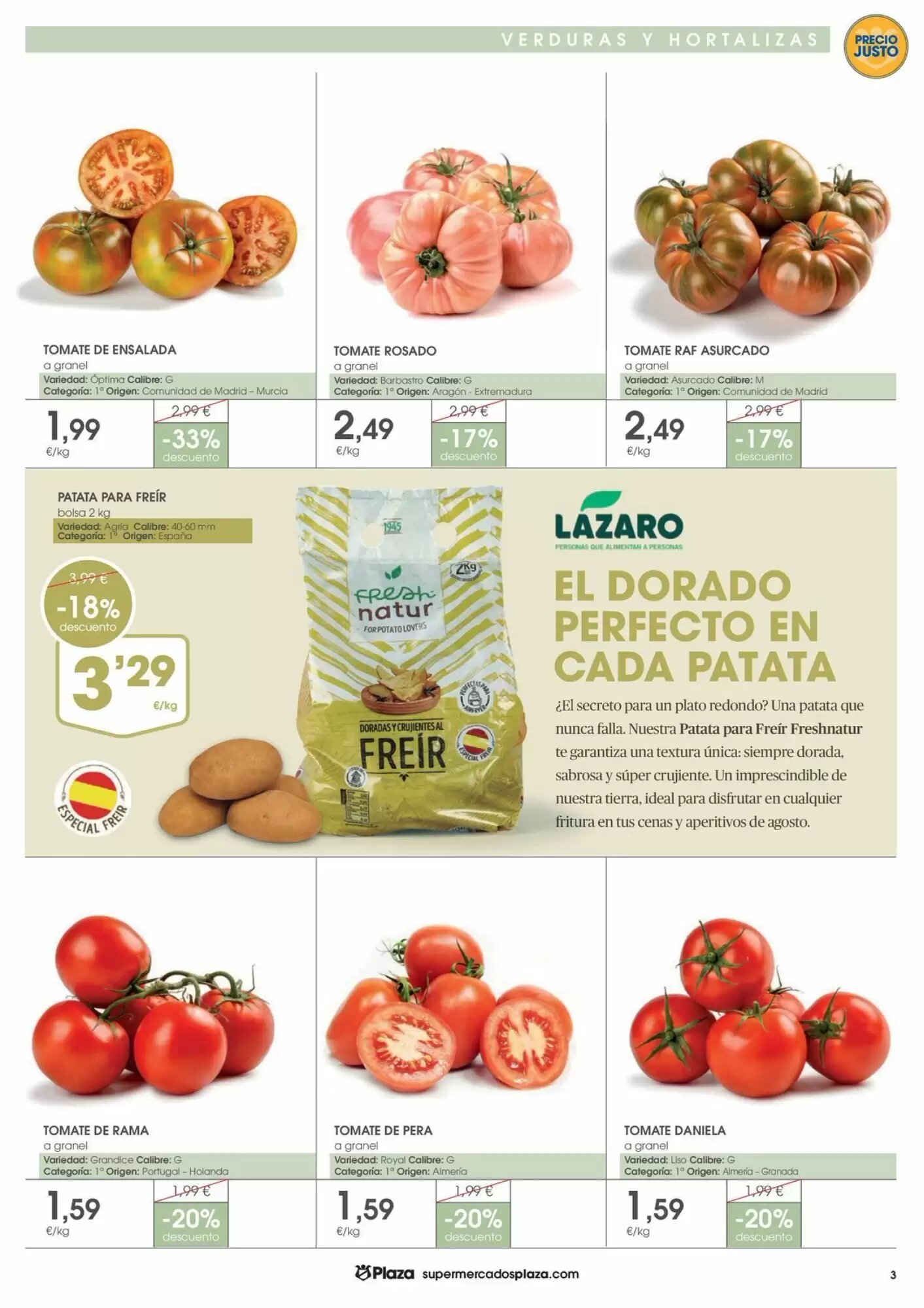 Folleto promocional de Supermercados Plaza válido desde el 30/07/2026 - Página 3.