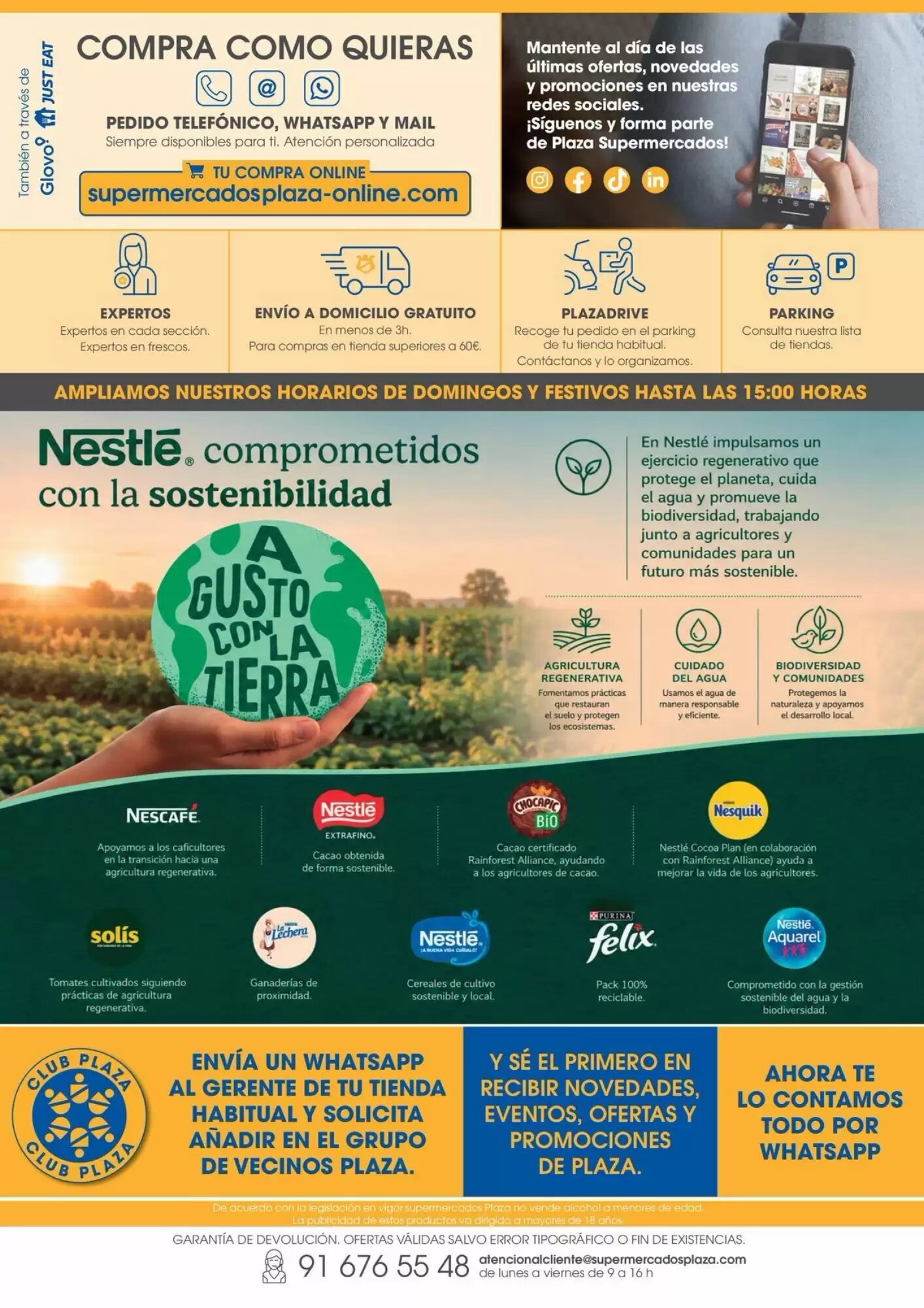 Folleto promocional de Supermercados Plaza válido desde el 30/07/2026 - Página 32.