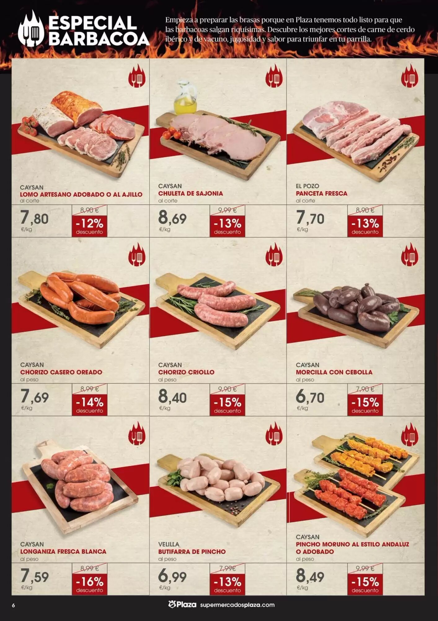 Folleto promocional de Supermercados Plaza válido desde el 30/07/2026 - Página 6.