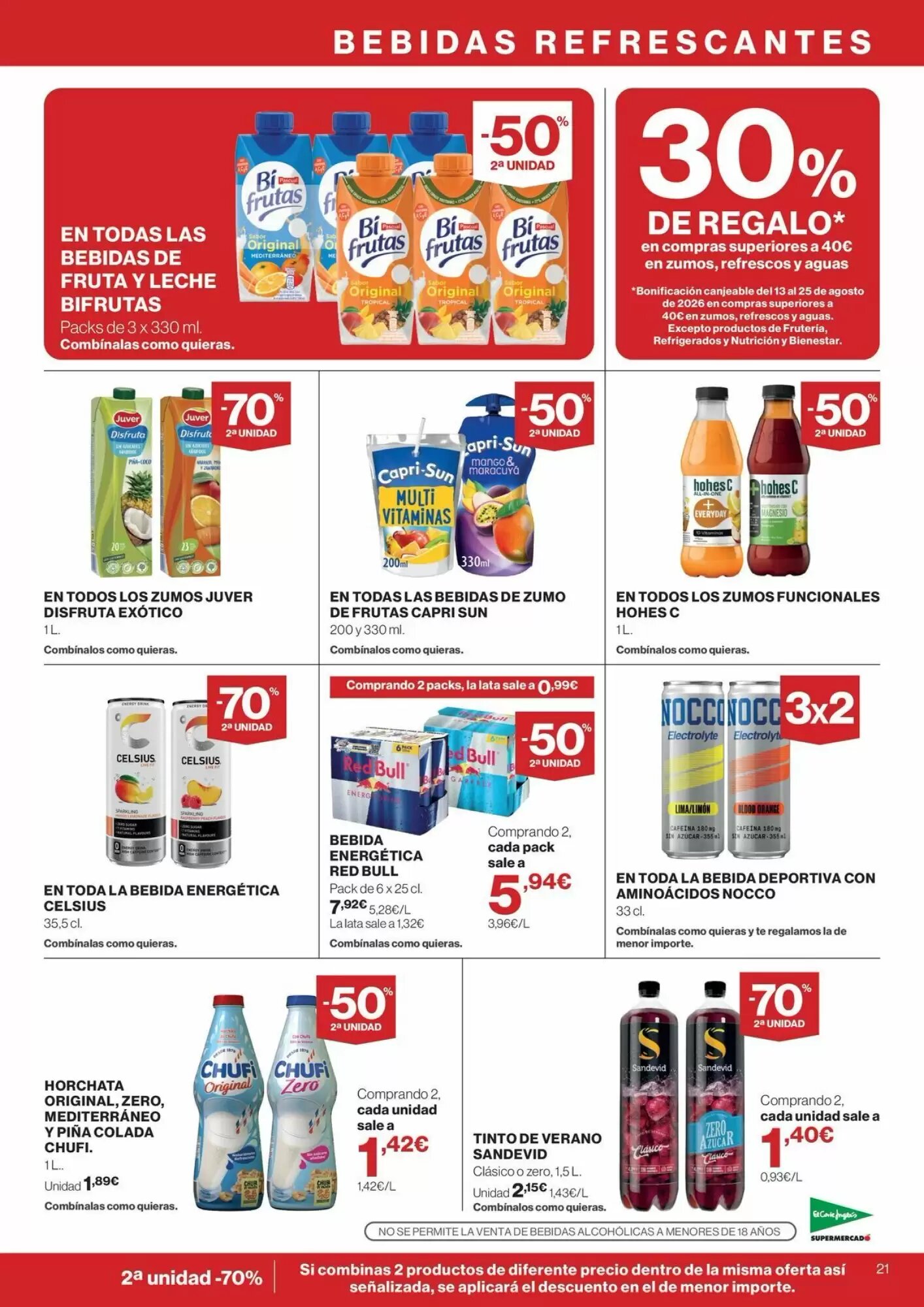 Folleto promocional de El Corte Inglés válido desde el 30/07/2026 - Página 21.