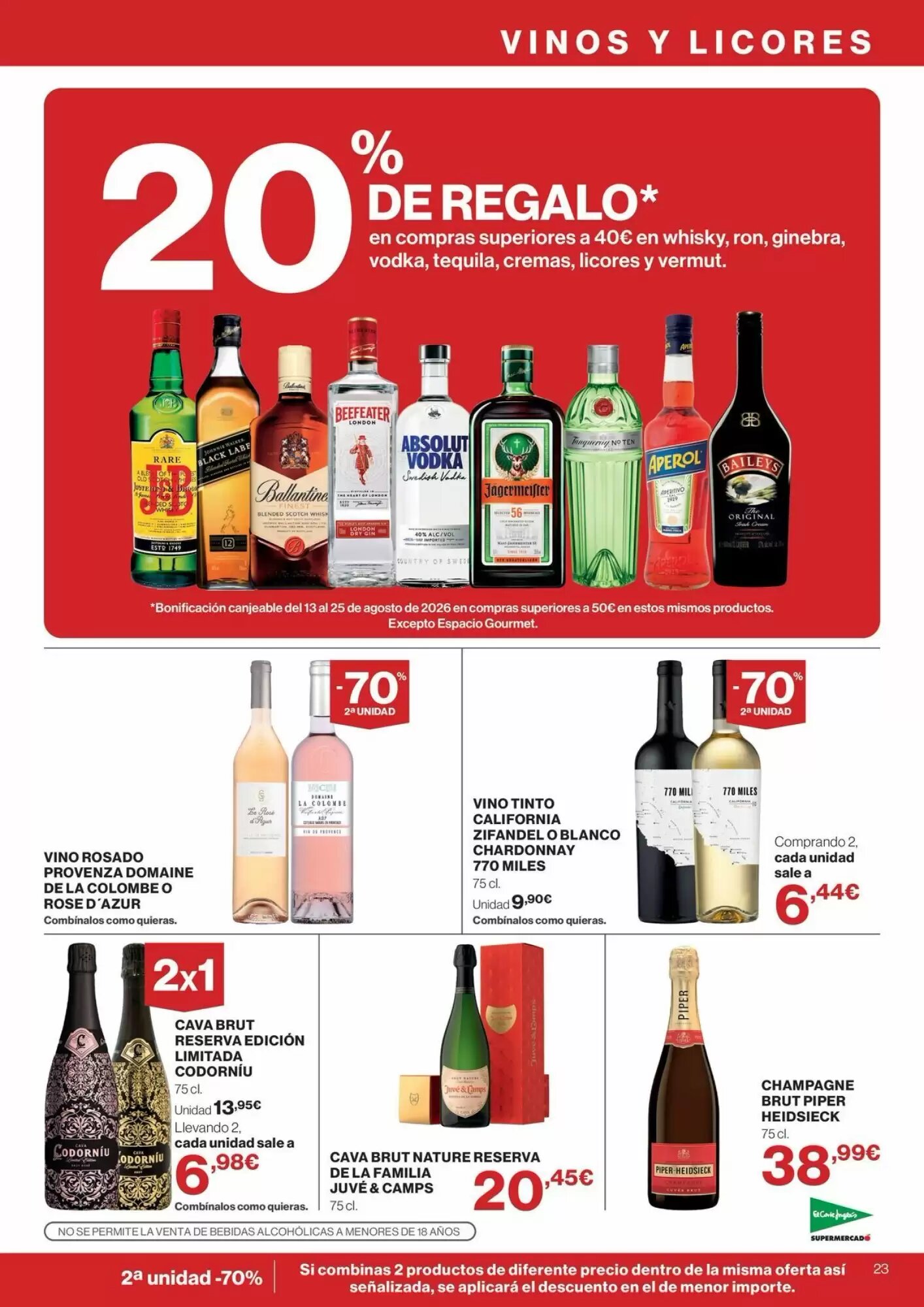 Folleto promocional de El Corte Inglés válido desde el 30/07/2026 - Página 23.