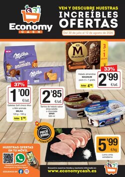 Folleto promocional de Economy Cash válido desde el 30/07/2026