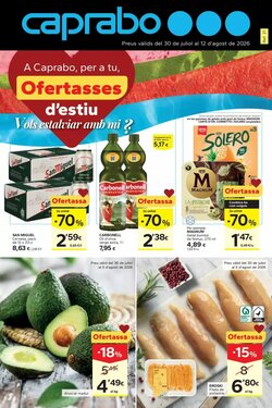 Folleto promocional de Caprabo válido desde el 30/07/2026