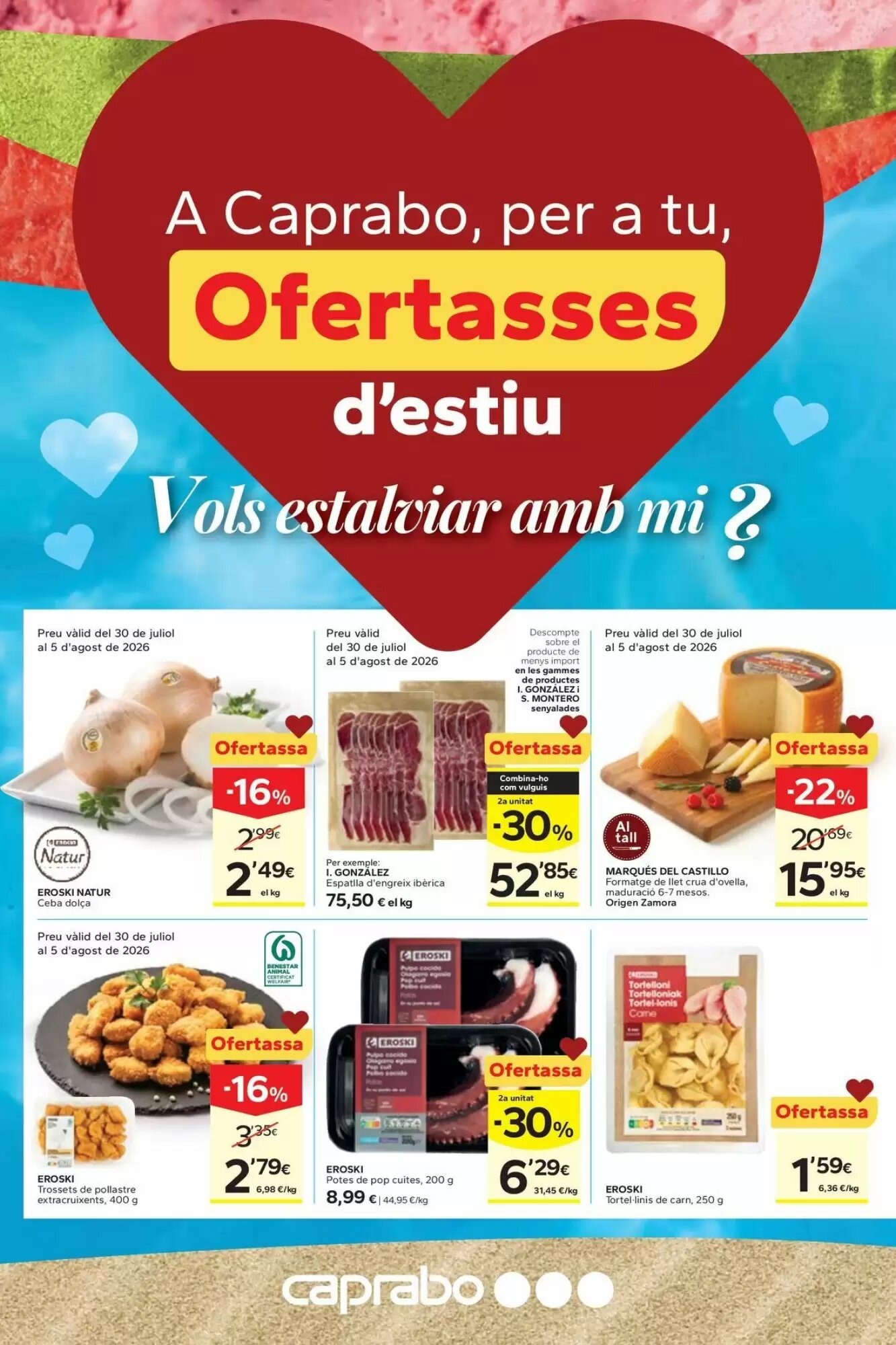 Folleto promocional de Caprabo válido desde el 30/07/2026 - Página 2.