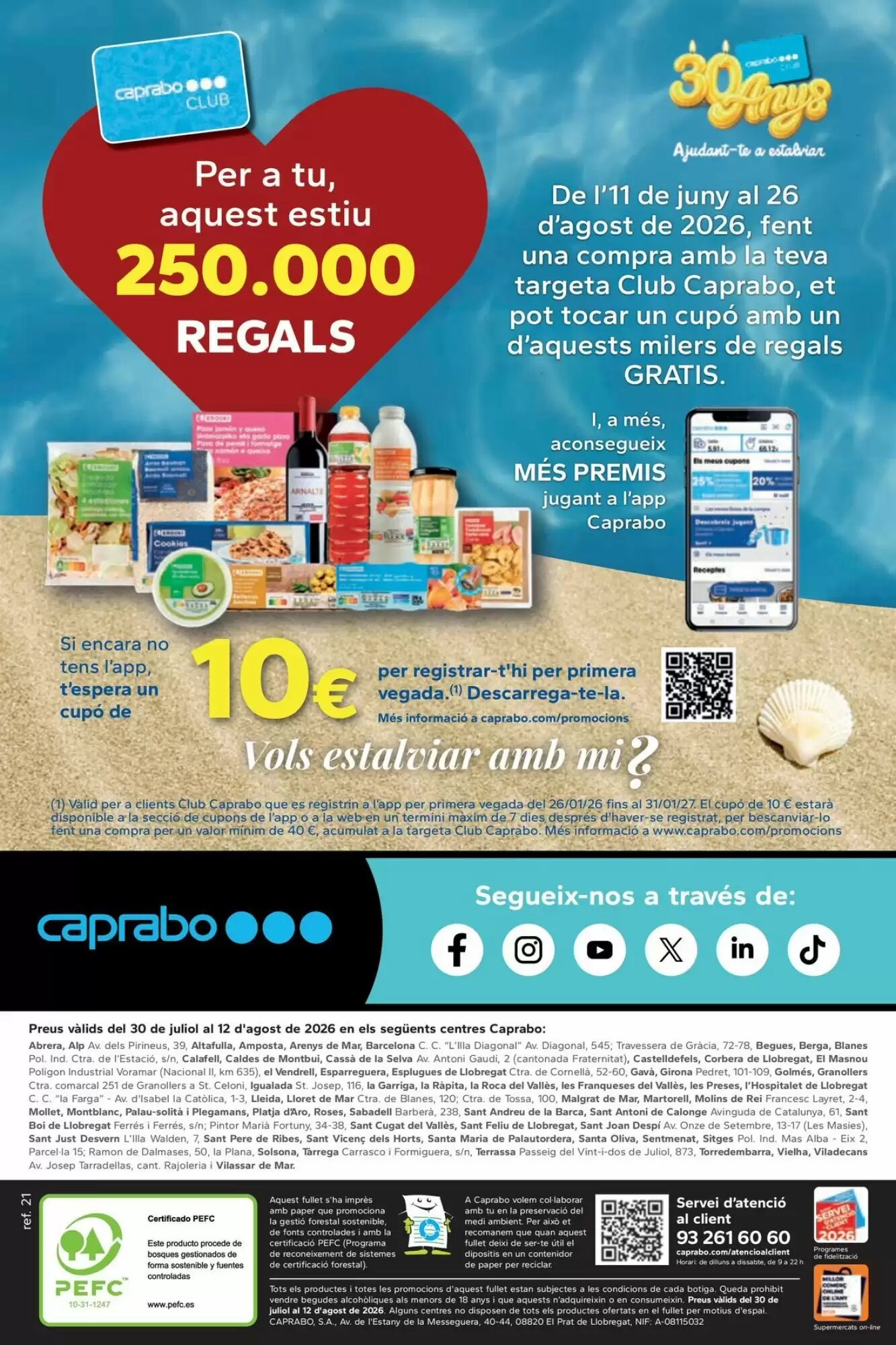 Folleto promocional de Caprabo válido desde el 30/07/2026 - Página 20.