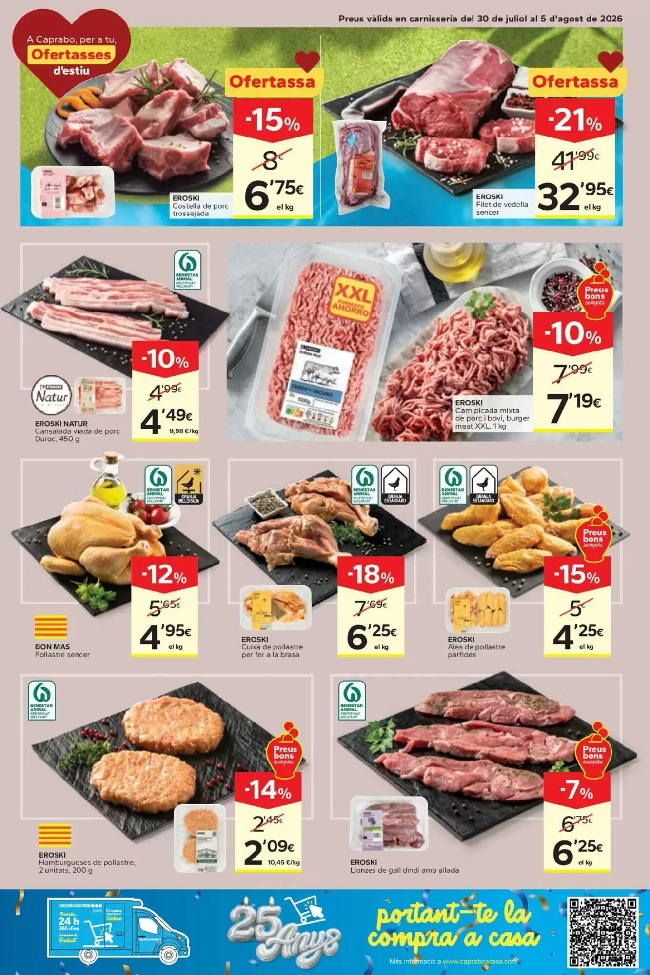 Folleto promocional de Caprabo válido desde el 30/07/2026 - Página 7.