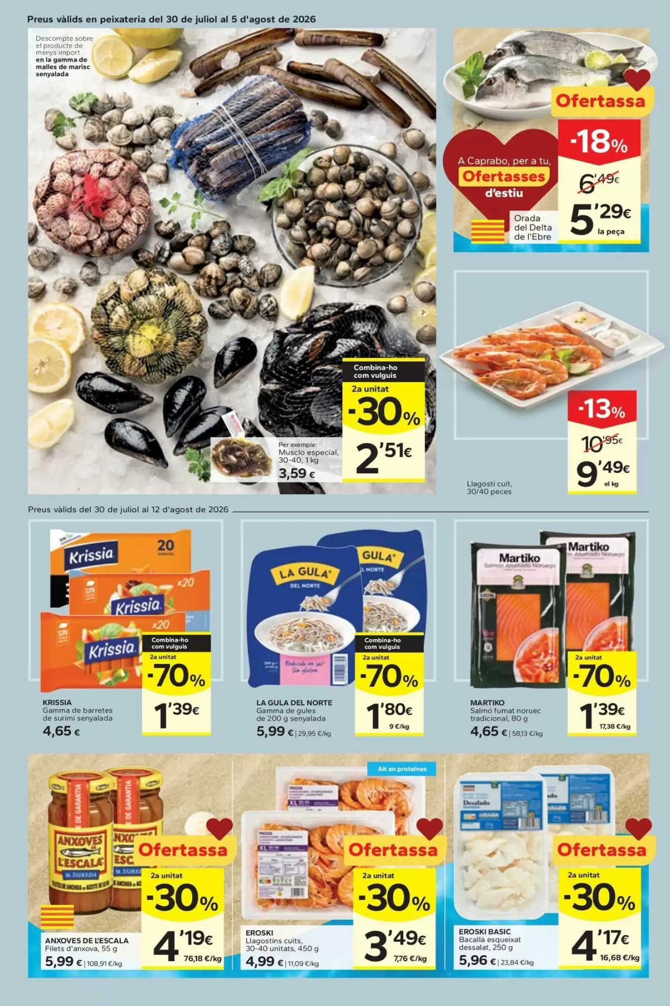 Folleto promocional de Caprabo válido desde el 30/07/2026 - Página 8.