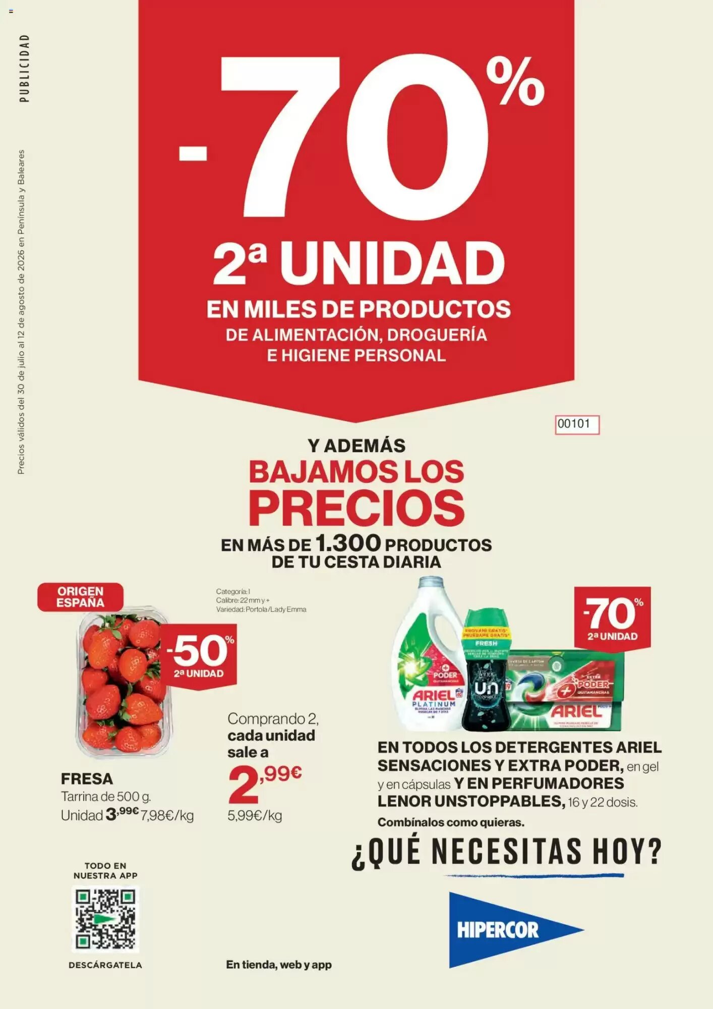 Folleto promocional de Hipercor válido desde el 30/07/2026 - Página 1.