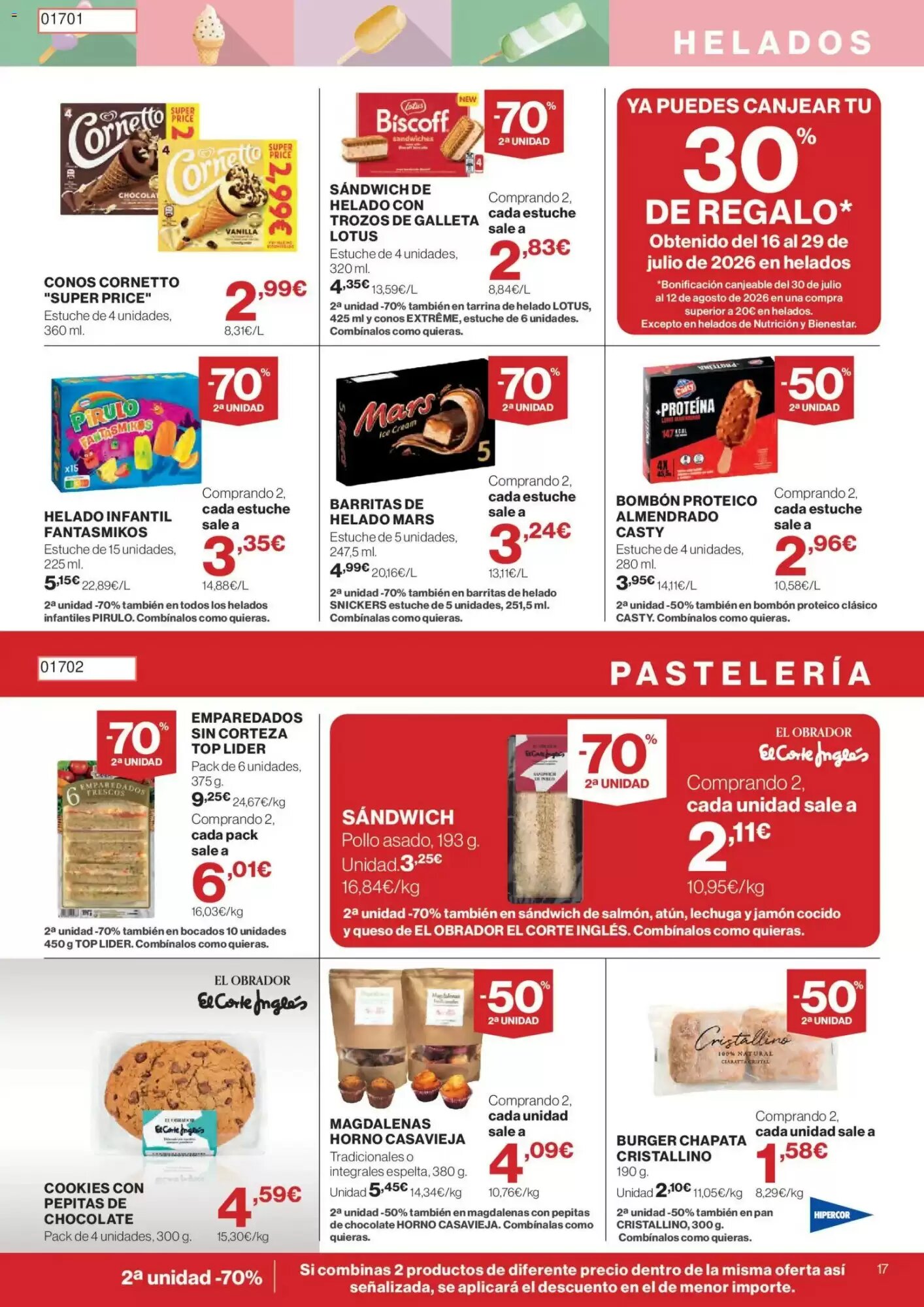 Folleto promocional de Hipercor válido desde el 30/07/2026 - Página 17.