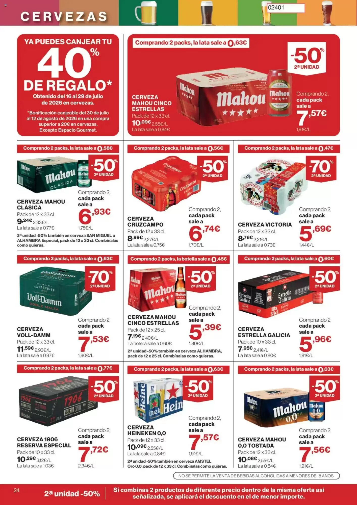 Folleto promocional de Hipercor válido desde el 30/07/2026 - Página 24.