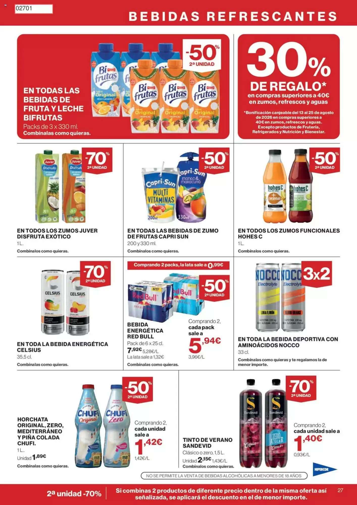Folleto promocional de Hipercor válido desde el 30/07/2026 - Página 27.