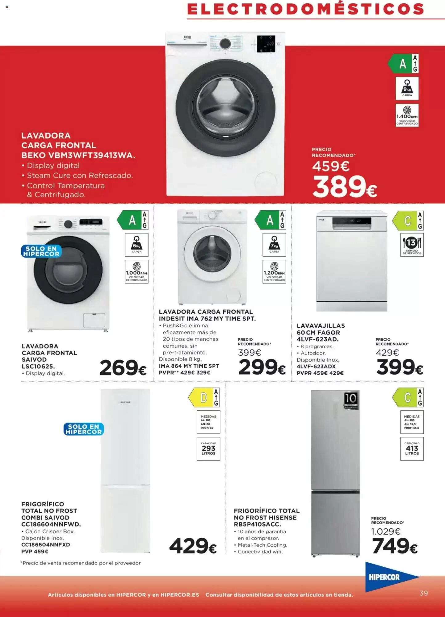 Folleto promocional de Hipercor válido desde el 30/07/2026 - Página 39.