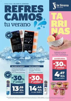 Folleto promocional de La Sirena válido desde el 30/07/2026