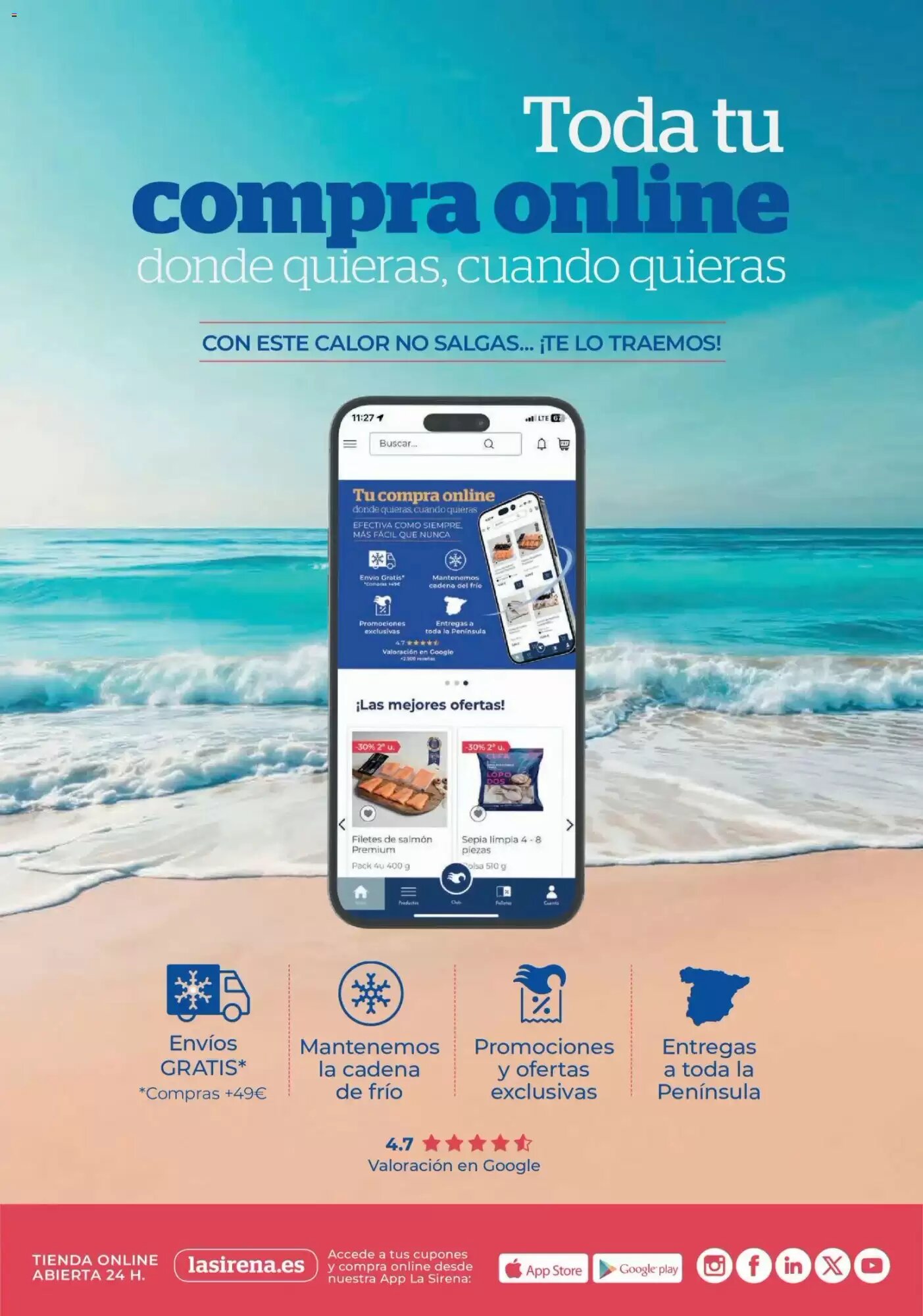 Folleto promocional de La Sirena válido desde el 30/07/2026 - Página 44.
