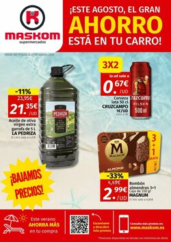 Folleto promocional de Maskom Supermercados válido desde el 31/07/2026