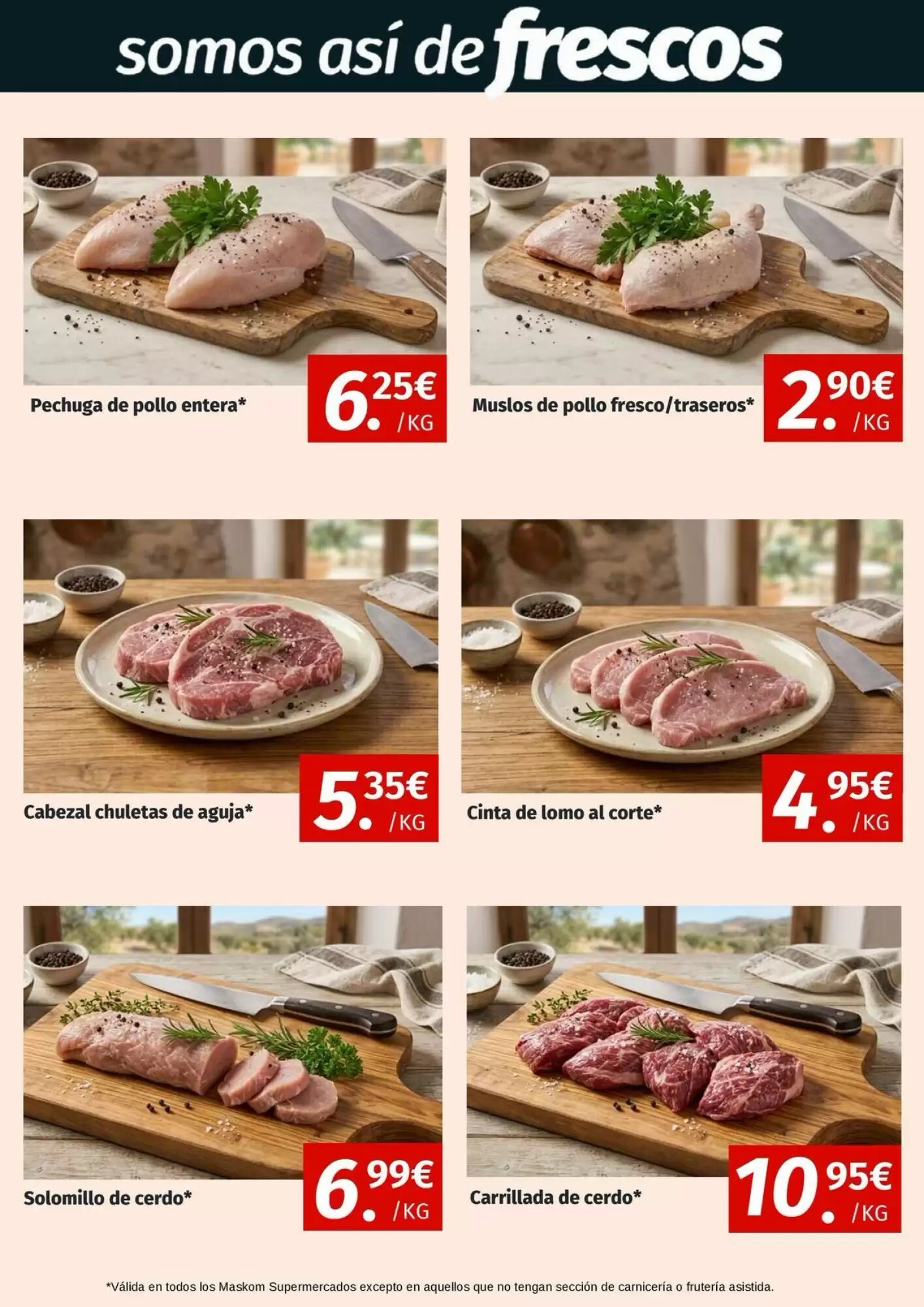 Folleto promocional de Maskom Supermercados válido desde el 31/07/2026 - Página 2.